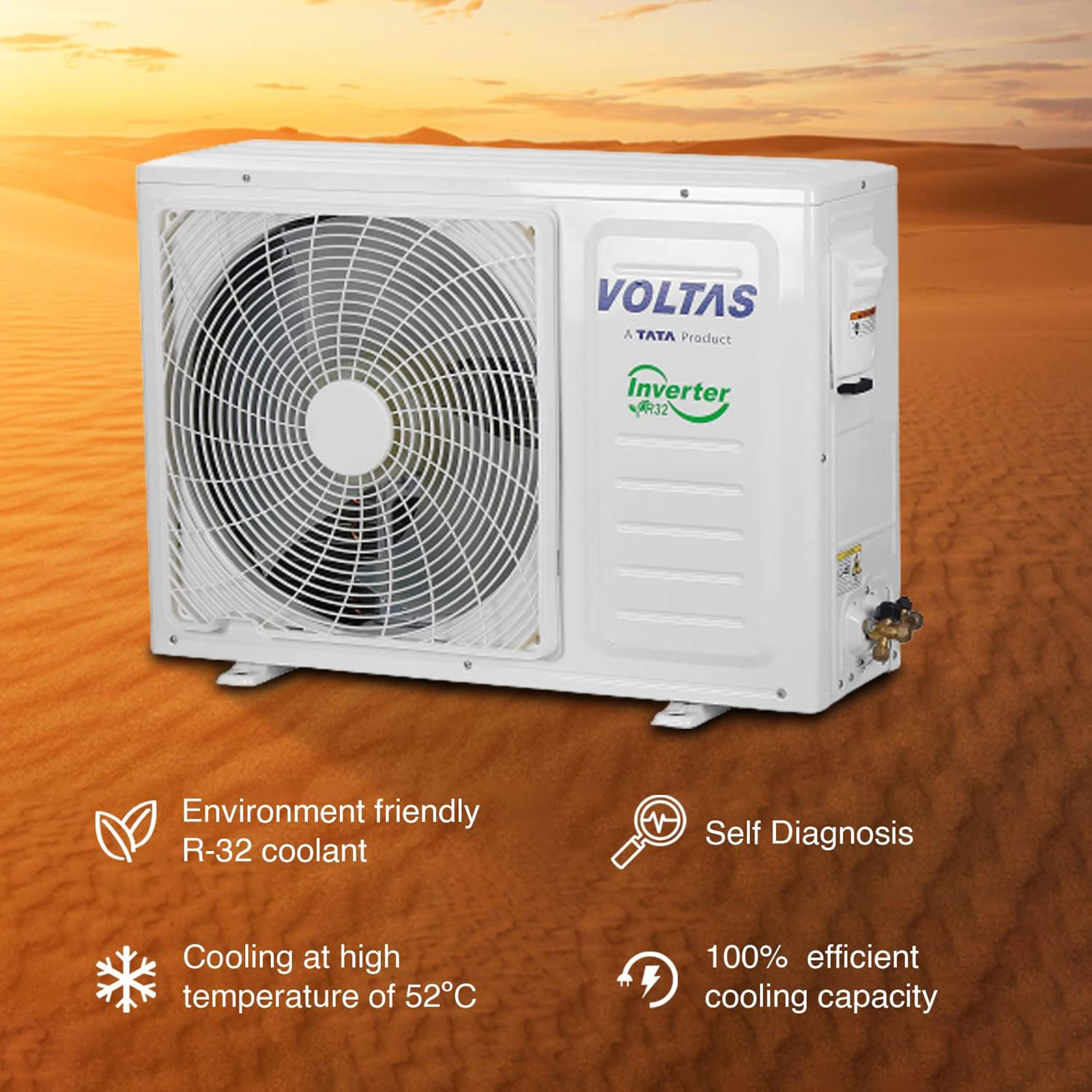 Buy Voltas Vertis In Convertible Ton Star Inverter Split Ac With Way Swing